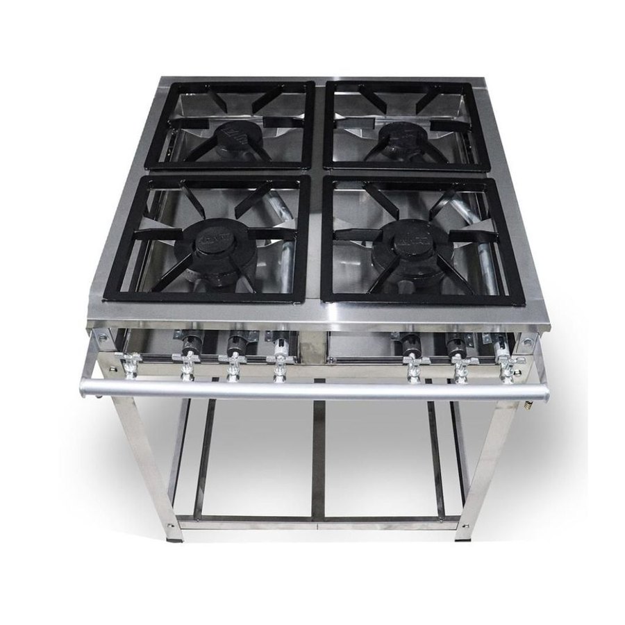FOGAO LEVE PARALELO BP 4 BC (2QD/2QS) 30X30 P5 G30 INOX 430 - INNAL