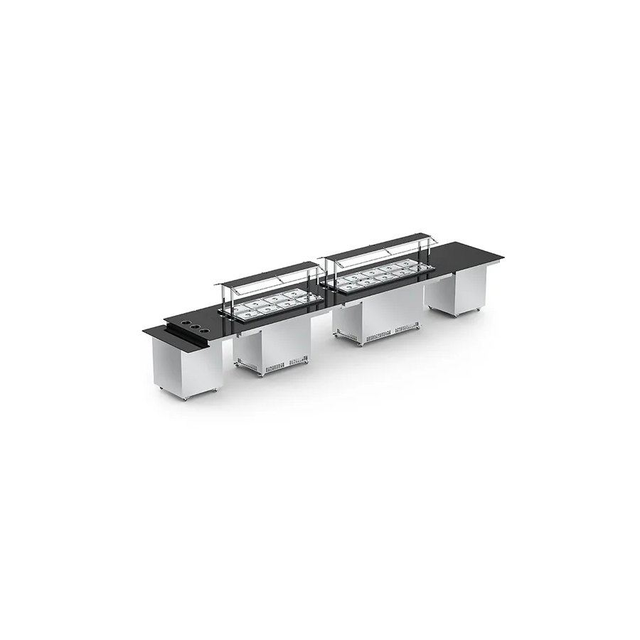 BUFFET NEW RESTAURANTE CENTRAL FRIO 8 CUBAS NBRCF8 220V - REFRIMATE