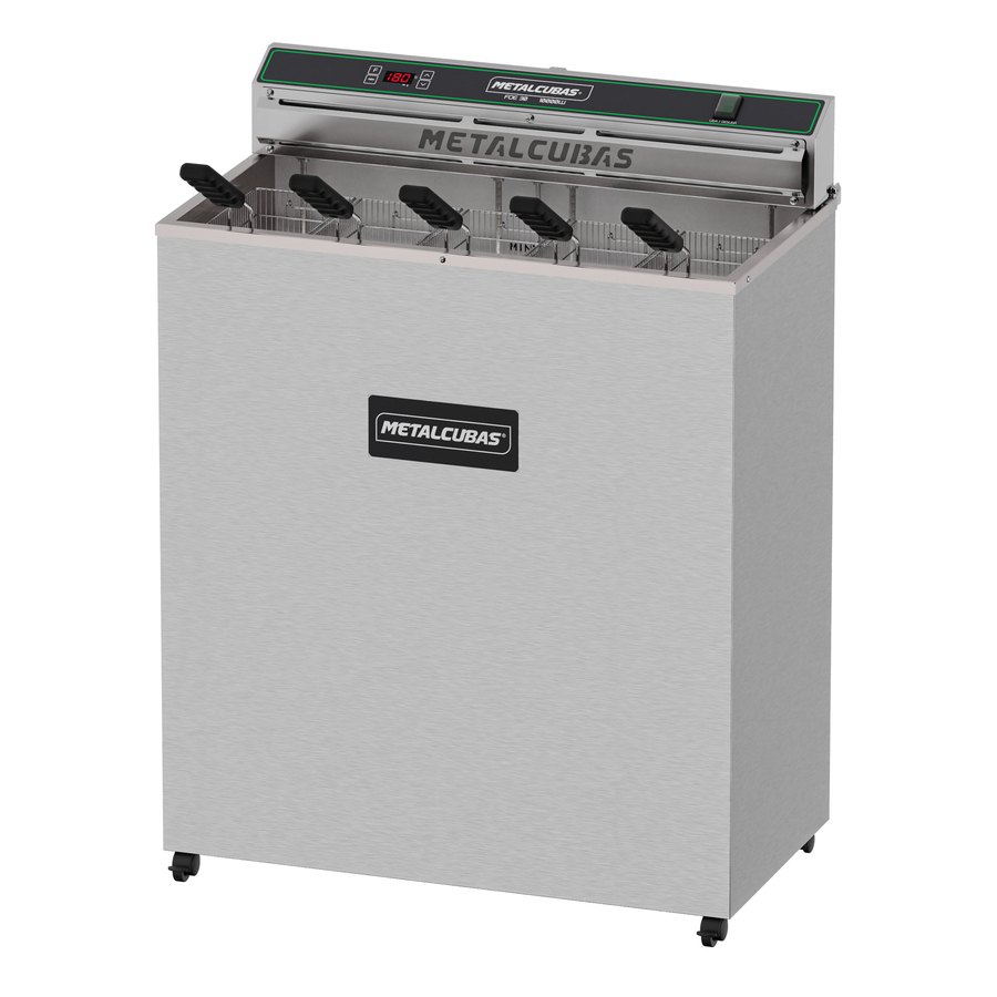 FRITADEIRA ELÉTRICA ZONA FRIA FOE30 30 L 10000W 220V - METALCUBAS