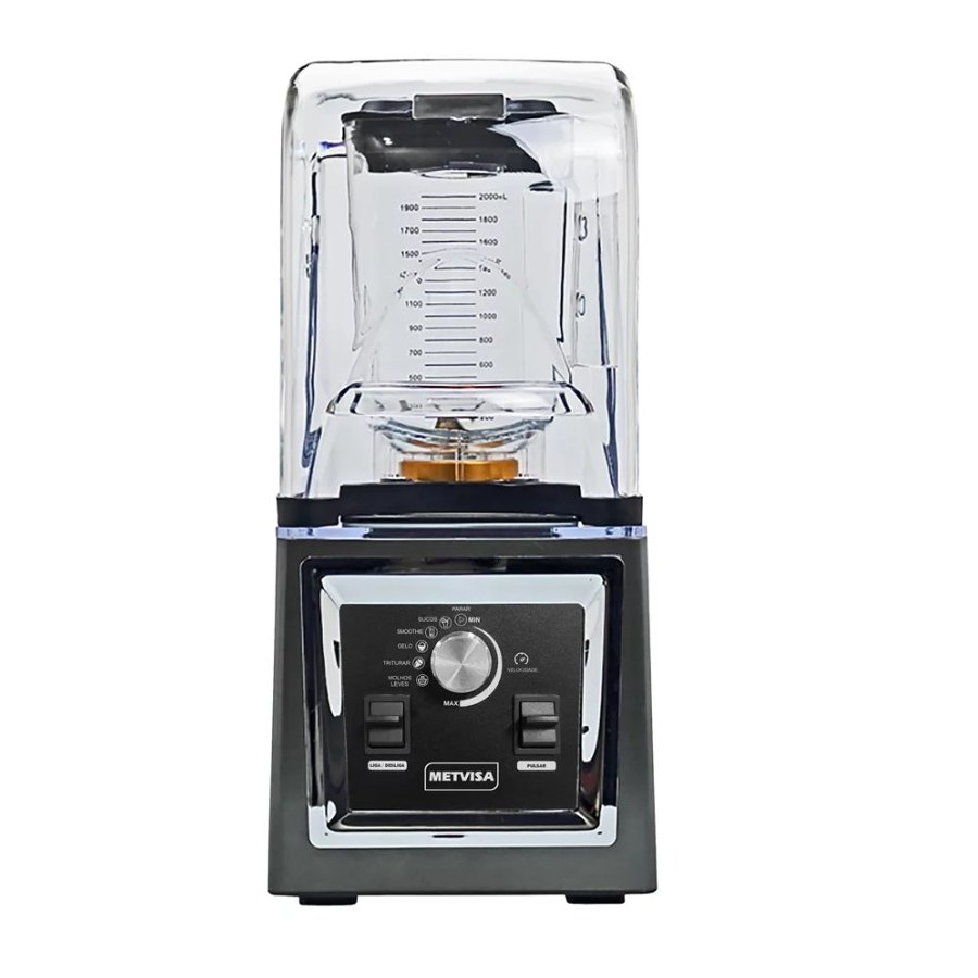 LIQUIDIFICADOR BL212 2L ENCLAUSURADO ALTA ROTACAO - METVISA