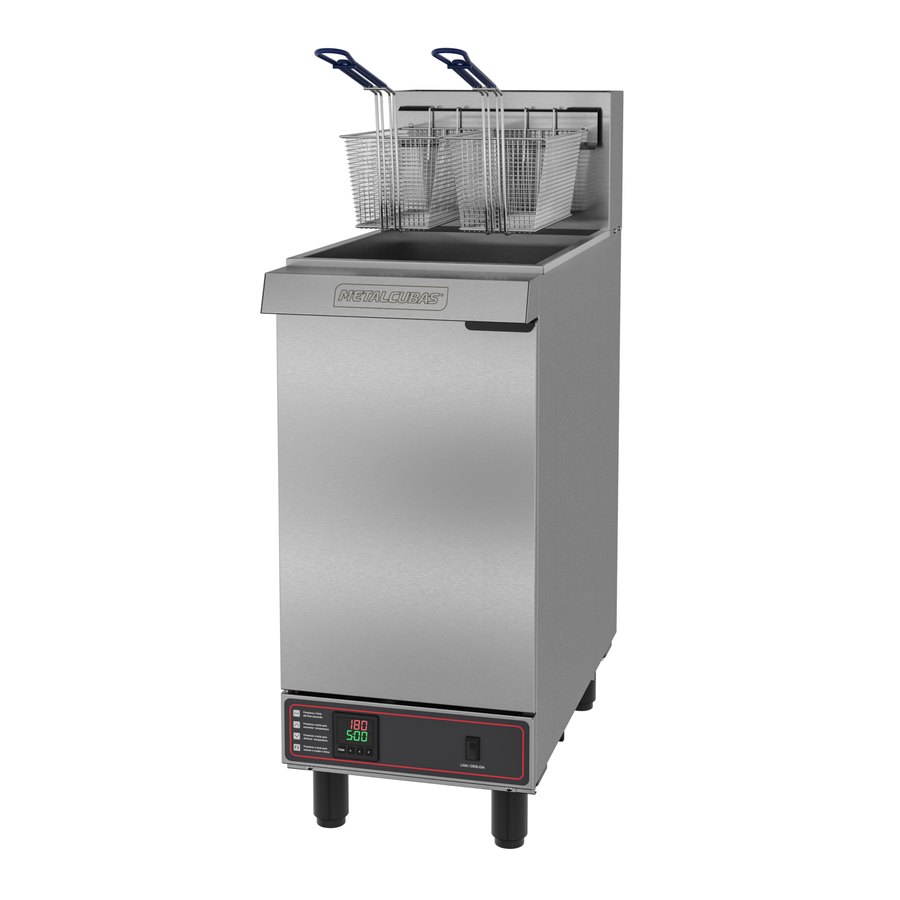 FRITADEIRA A GÁS FOG 2 C PRM 30L 2 CESTOS 127/220V - METALCUBAS