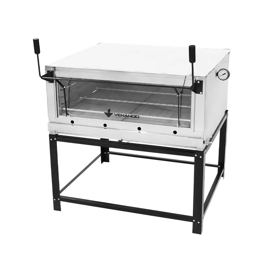 FORNO DE LASTRO ROMA A GÁS INOX FIRI110 265L - VENÂNCIO