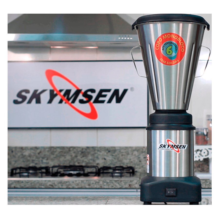 LIQUIDIFICADOR COMERCIAL INOX 6L BR 220V-M - SKYMSEN