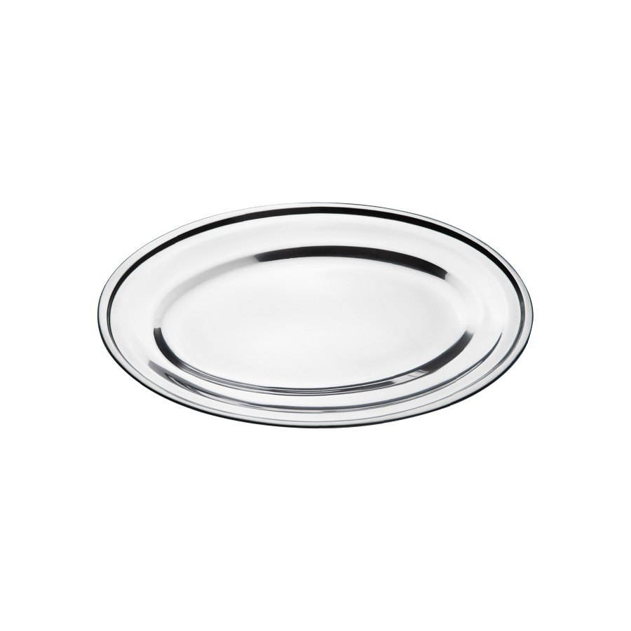 TRAVESSA OVAL RASA 25CM - GP INOX