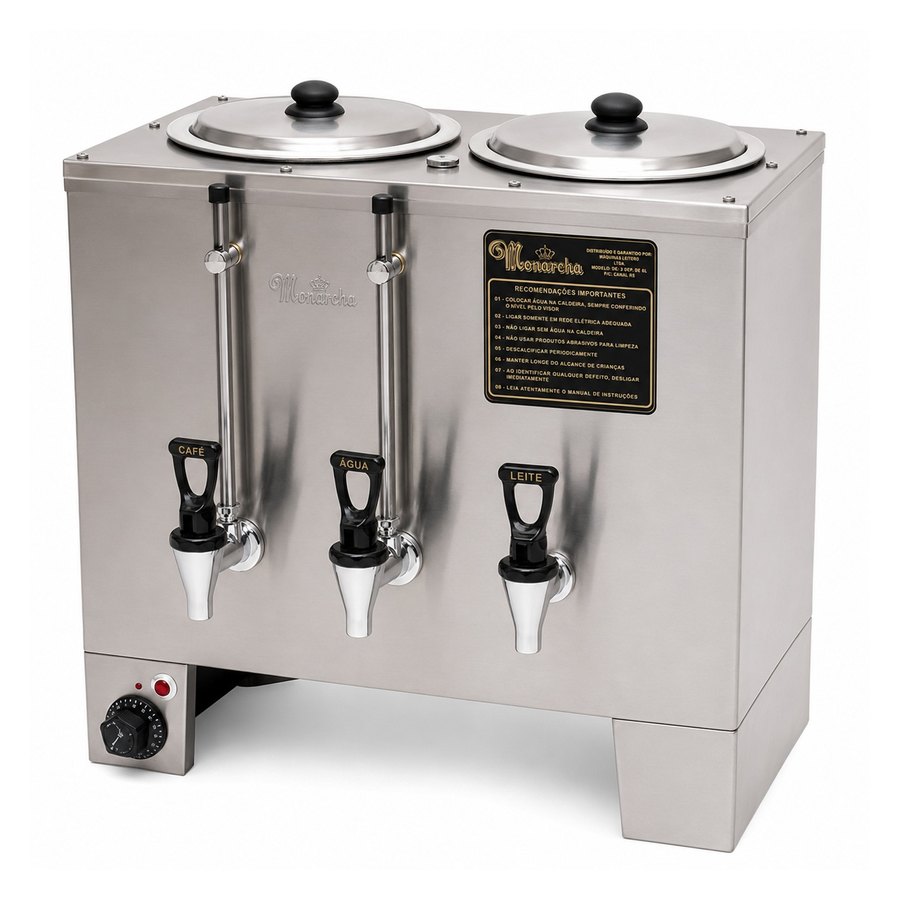 CAFETEIRA L CONJUNTO 2D CAFE/LEITE 10LTS 220V - MONARCHA