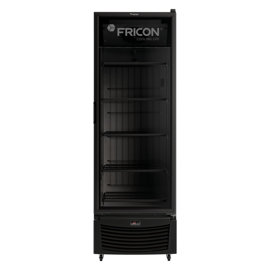 FREEZER VERTICAL DE BAIXA TEMPERATURA 569L AR FORCADO PORTA VIDRO TOTAL BLACK - FRICON