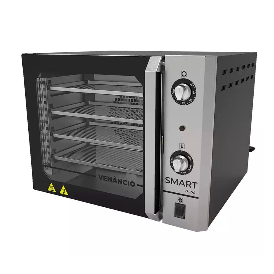 FORNO CONVECTOR SMART BASIC PR/INOX PAINEL FCSB4E-PRIN 220V - VENANCIO