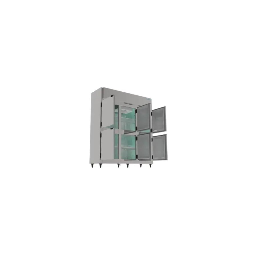 GELADEIRA COMERCIAL MINI CAMARA 1200L 6 PORTAS GALVANIZADO INTERNO 220V - KOFISA