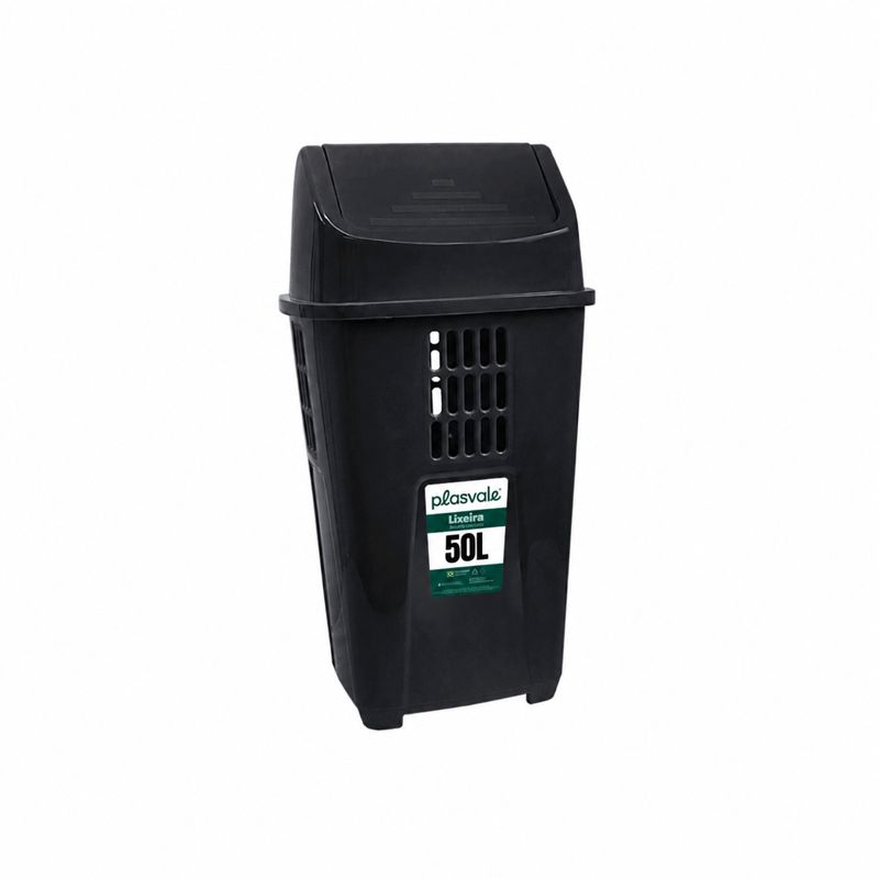 LIXEIRA BASCULANTE 50L - PLASVALE