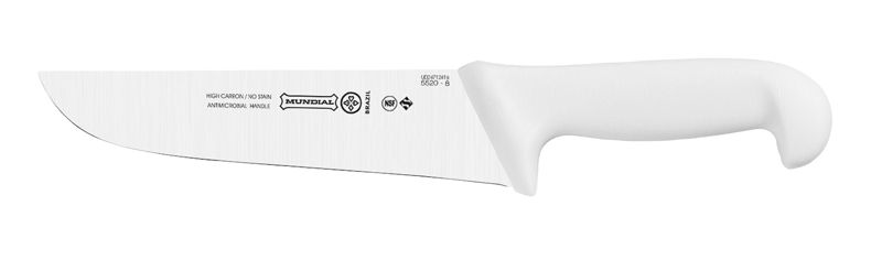 FACA ACOUGUE BRANCA 20,3CM - MUNDIAL