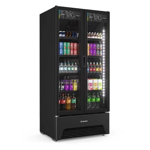 EXPOSITOR VERTICAL PRIME BLACK 2 PORTAS PREV2P 220V - VENANCIO