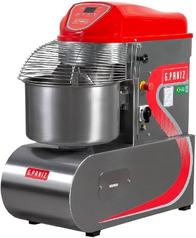 AMASSADEIRA ESPIRAL AE15 15KG INOX (3 VELOCIDADES) 380V TRIF - G PANIZ