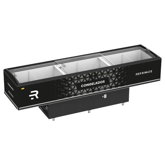 ILHA VANGUARD TOP 3000 PORTA-ETIQUETAS LED VIDRO SEMICURVO 220V - REFRIMATE