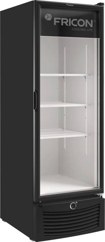 FREEZER VERTICAL 569L PORTA DE VIDRO PRETO TRIPLA AÇÃO (220V) - FRICON