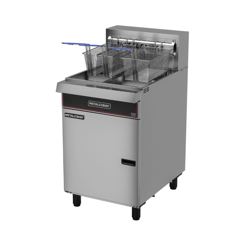 FRITADEIRA ELÉTRICA 38L A&O PREMIUM FAO DUPLA 3 CESTOS PRM 380V - METALCUBAS