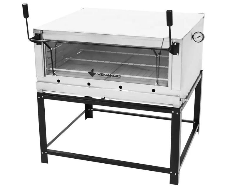 FORNO DE LASTRO ROMA A GÁS INOX FIRI110 265L - VENÂNCIO
