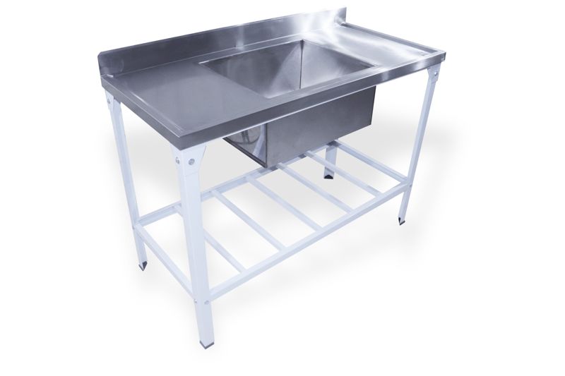 MESA PROFISSIONAL EM AÇO INOX COM CUBA - INNAL