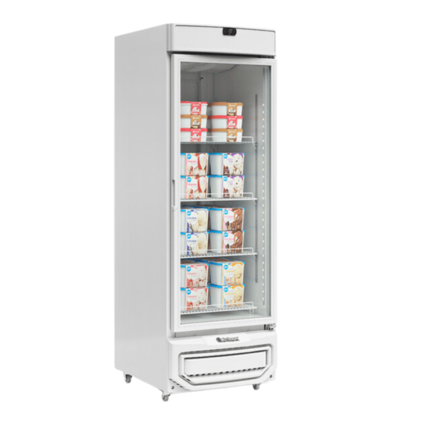 Freezer Vertical Porta De Vidro 572L Ar Forçado - Gelopar